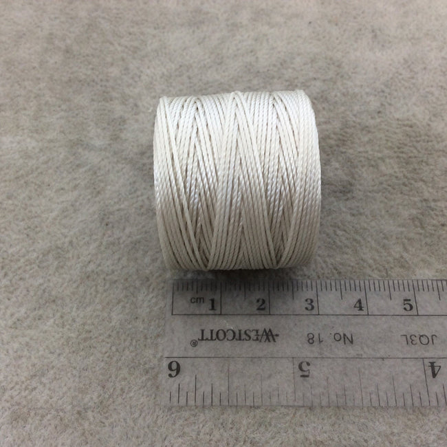 FULL SPOOL Beadsmith S Lon 210 Cream Nylon Macrame Jewelry Cord