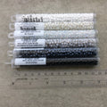 Size 6/0 Gloss Finish Silver Lined D. Topaz Genuine Miyuki Glass Seed Beads - Sold by 20 Gram Tubes (Approx. 200 Beads per Tube) - (6-9135S)