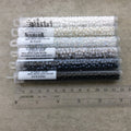 Size 6/0 Opaque Glossy Regular Black Genuine Miyuki Glass Seed Beads - Sold by 20 Gram Tubes (Approx. 200 Beads per Tube) - (6-9401)