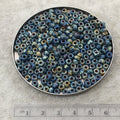 Size 6/0 Opaque Matte Picasso Montana Blue Genuine Miyuki Glass Seed Beads - Sold by 20 Gram Tubes (Approx. 200 Beads per Tube) - (6-94516)