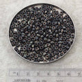 Size 6/0 Opaque Matte Picasso Smoky Black Genuine Miyuki Glass Seed Beads - Sold by 20 Gram Tubes (Approx. 200 Beads per Tube) - (6-94511)
