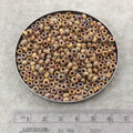 Size 6/0 Opaque Matte Picasso Brown/Tan Genuine Miyuki Glass Seed Beads - Sold by 20 Gram Tubes (Approx. 200 Beads per Tube) - (6-94517)