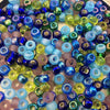 Size 6/0 Assorted Finish Gemstone Tone Mix Genuine Miyuki Glass Seed Beads - Sold by 20 Gram Tubes (Approx. 200 Beads per Tube) - (6-9MIX14)
