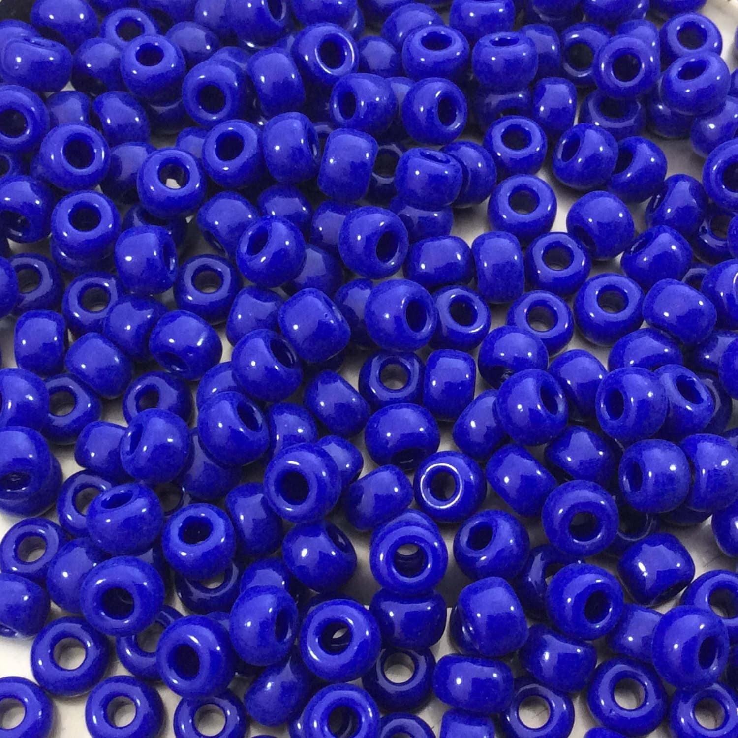 Size 6/0 Opaque Glossy Cobalt Blue Genuine Miyuki Glass Seed Beads - Sold by 20 Gram Tubes (Approx. 200 Beads per Tube) - (6-9414)