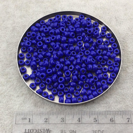 Size 6/0 Opaque Glossy Cobalt Blue Genuine Miyuki Glass Seed Beads - Sold by 20 Gram Tubes (Approx. 200 Beads per Tube) - (6-9414)