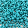 Size 6/0 Opaque Glossy Turquoise Green Genuine Miyuki Glass Seed Beads - Sold by 20 Gram Tubes (Approx. 200 Beads per Tube) - (6-9412)