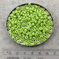 Size 6/0 Opaque Glossy Chartreuse Green Genuine Miyuki Glass Seed Beads - Sold by 20 Gram Tubes (Approx. 200 Beads per Tube) - (6-9416)