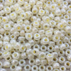 Size 6/0 Glossy Finish Ceylon Buttercream Genuine Miyuki Glass Seed Beads - Sold by 20 Gram Tubes (Approx. 200 Beads per Tube) - (6-9527)