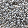 Size 6/0 Glossy Finish Ceylon Silver Gray Genuine Miyuki Glass Seed Beads - Sold by 20 Gram Tubes (Approx. 200 Beads per Tube) - (6-9526)