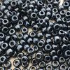 Size 6/0 Glossy Finish Metallic Gunmetal Genuine Miyuki Glass Seed Beads - Sold by 20 Gram Tubes (Approx. 200 Beads per Tube) - (6-9451)