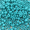 Size 6/0 Matte Finish Opaque Turquoise Blue Genuine Miyuki Glass Seed Beads - Sold by 20 Gram Tubes (Approx. 200 Beads per Tube) - (6-9412F)