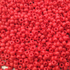 Size 8/0 Glossy Finish Opaque Red Genuine Miyuki Glass Seed Beads - Sold by 22 Gram Tubes (Approx. 900 Beads per Tube) - (8-9408)