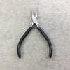 4.5" Beadsmith Super-fine Round Nosed Polished Steel Pliers with PVC Comfort Grips - Slim Line Economy Jewelry-Making Tool - (PL654)