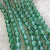 12mm Smooth Dyed Sage Green Agate Round/Ball Shaped Beads with 1mm Holes - Sold by 15" Strands (Approx. 33 Beads) - High Quality Gemstone