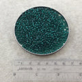 Size 8/0 Glossy Finish Trans. Emerald Green Genuine Miyuki Glass Seed Beads - Sold by 22 Gram Tubes (Approx. 900 Beads per Tube) - (8-9147)