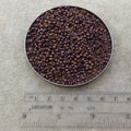 Size 8/0 Matte Metallic Dark Raspberry Iris Genuine Miyuki Glass Seed Beads - Sold by 22 Gram Tubes (Approx. 900 Beads per Tube) - (8-92005)