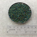 Size 8/0 Matte Metallic Dark Green Iris Genuine Miyuki Glass Seed Beads - Sold by 22 Gram Tubes (Approx. 900 Beads per Tube) - (8-92066)
