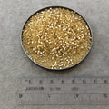 Size 8/0 Glossy Finish Silver Lined Light Gold Genuine Miyuki Glass Seed Beads - Sold by 22 Gram Tubes (Approx. 900 Beads per Tube) - (8-92)