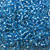 Size 8/0 Glossy AB Finish Silver Lined Aqua Genuine Miyuki Glass Seed Beads - Sold by 22 Gram Tubes (Approx 900 Beads per Tube) - (8-91018)