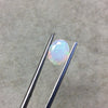 2.055 Carat Faceted Genuine Ethiopian Opal Oval Cut Stone "F-H" - Measuring 8.5mm x 10.5mm with 5mm Pavillion (Base) and 1mm Crown (Top)