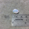 2.935 Carat Faceted Genuine Ethiopian Opal Oval Cut Stone "F-K" - Measuring 9mm x 12.5mm with 5.5mm Pavillion (Base) and 1mm Crown (Top)