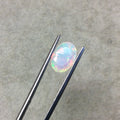 2.465 Carat Faceted Genuine Ethiopian Opal Oval Cut Stone "F-M" - Measuring 8.5mm x 12mm with 6mm Pavillion (Base) and 1mm Crown (Top)