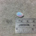 2.465 Carat Faceted Genuine Ethiopian Opal Oval Cut Stone "F-M" - Measuring 8.5mm x 12mm with 6mm Pavillion (Base) and 1mm Crown (Top)