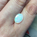 2.44 Carat Faceted Genuine Ethiopian Opal Oval Cut Stone "F-O" - Measuring 9.5mm x 13.5mm with 3.5mm Pavillion (Base) and 0.75mm Crown (Top)