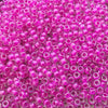 Size 8/0 Glossy Finish Fuchsia Lined Crystal Genuine Miyuki Glass Seed Beads - Sold by 22 Gram Tubes (Approx. 900 Beads/Tube) - (8-9209)