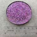 Size 8/0 Glossy AB Finish Raspberry Lined Crystal Genuine Miyuki Glass Seed Beads - Sold by 22 Gram Tubes (Approx 900 Beads/Tube) - (8-9264)
