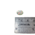 1.74 Carat Faceted Genuine Ethiopian Opal Oval Cut Stone "F-U" - Measuring 8mm x 11mm with 4mm Pavillion (Base) and 1mm Crown (Top)