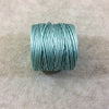 FULL SPOOL - Beadsmith S-Lon 400 Turquoise Blue/Green Nylon Macrame/Jewelry Cord - Measuring 0.9mm Thick - 35 Yards (105 Feet) - (SL400-TQ)