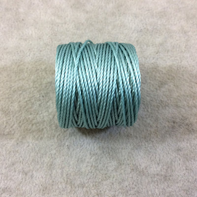 FULL SPOOL - Beadsmith S-Lon 400 Turquoise Blue/Green Nylon Macrame/Jewelry Cord - Measuring 0.9mm Thick - 35 Yards (105 Feet) - (SL400-TQ)