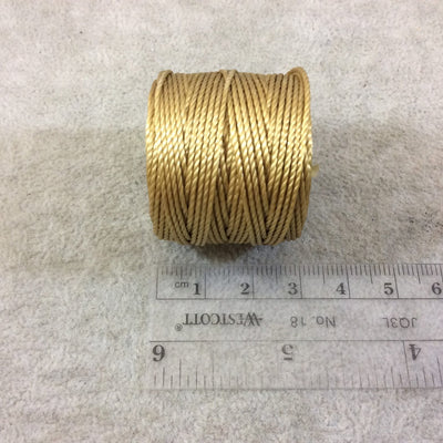 FULL SPOOL - Beadsmith S-Lon 400 Regular Bronze Nylon Macrame/Jewelry Cord - Measuring 0.9mm Thick - 35 Yards (105 Feet) - (SL400-BZ)