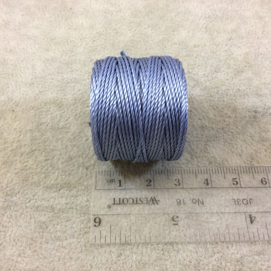 FULL SPOOL - Beadsmith S-Lon 400 Montana Blue Nylon Macrame/Jewelry Cord - Measuring 0.9mm Thick - 35 Yards (105 Feet) - (SL400-MT)