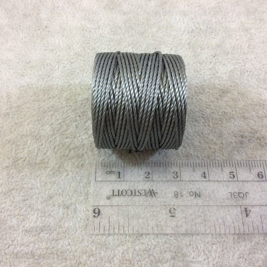 FULL SPOOL - Beadsmith S-Lon 400 Gunmetal Gray Nylon Macrame/Jewelry Cord - Measuring 0.9mm Thick - 35 Yards (105 Feet) - (SL400-GU)