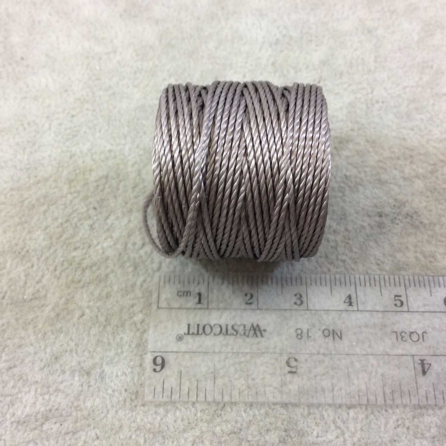 FULL SPOOL - Beadsmith S-Lon 400 Cocoa Brown Nylon Macrame/Jewelry Cord - Measuring 0.9mm Thick - 35 Yards (105 Feet) - (SL400-CO)
