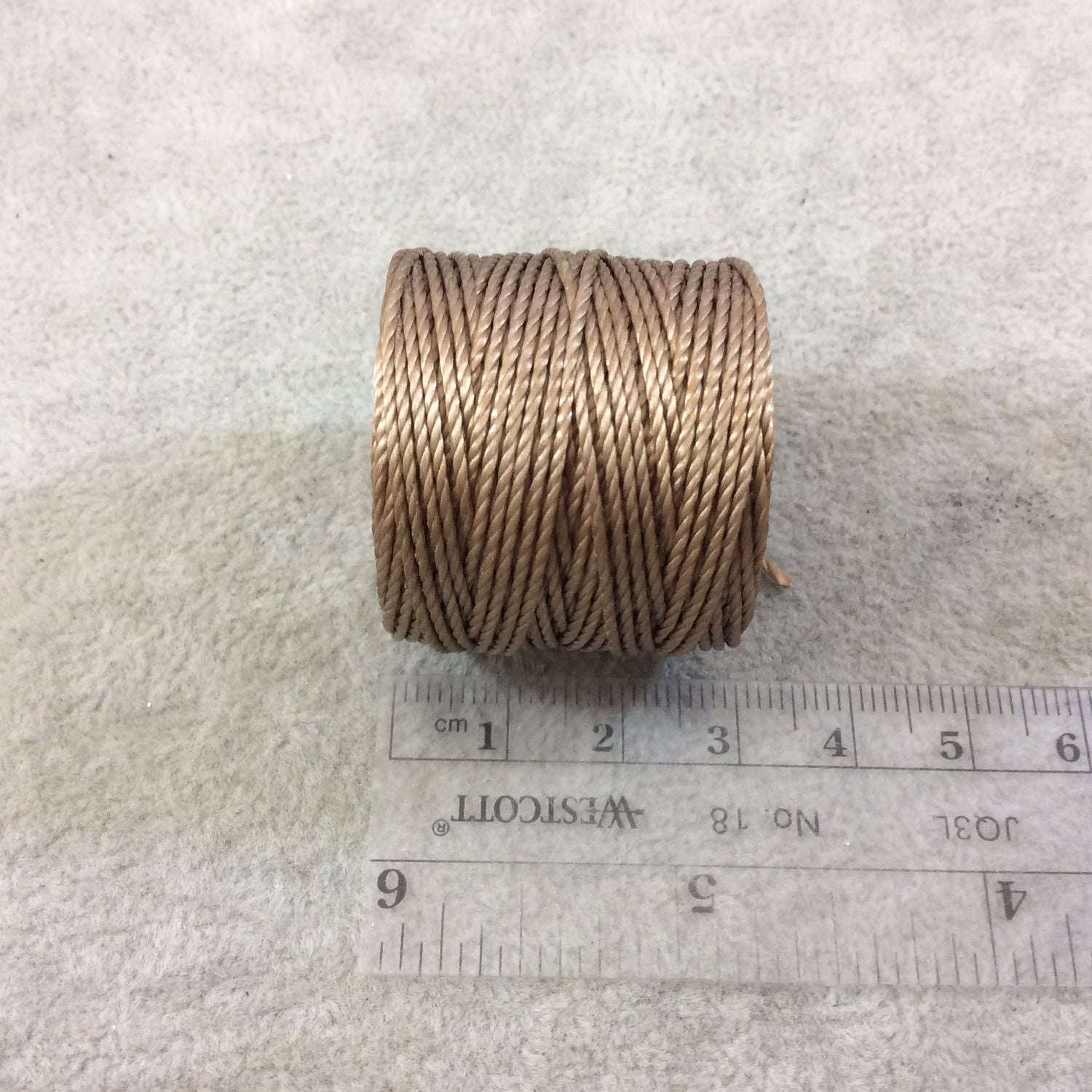 FULL SPOOL - Beadsmith S-Lon 400 Medium Brown Nylon Macrame/Jewelry Cord - Measuring 0.9mm Thick - 35 Yards (105 Feet) - (SL400-MBR)