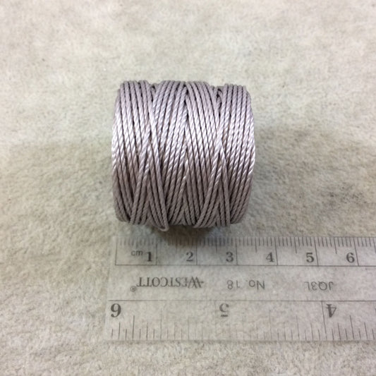 FULL SPOOL - Beadsmith S-Lon 400 Silver Gray Nylon Macrame/Jewelry Cord - Measuring 0.9mm Thick - 35 Yards (105 Feet) - (SL400-SLV)