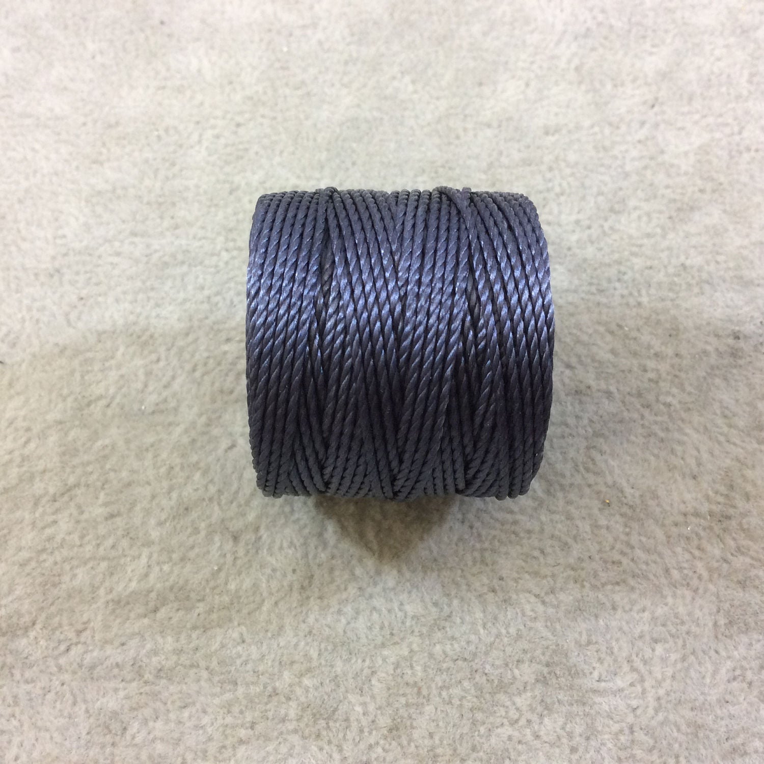 FULL SPOOL - Beadsmith S-Lon 400 Indigo Blue Nylon Macrame/Jewelry Cord - Measuring 0.9mm Thick - 35 Yards (105 Feet) - (SL400-IN)