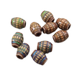 12 x 15mm #26 "Moon Basket" Heat Sensitive Color-Changing Mirage Bead Barrel Shaped Mood Beads - Sold by Pre-Counted Packs of 5 (Five) Beads