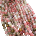 10mm Smooth Manmade Cherry Quartz Round/Ball Shaped Beads with 1mm Holes - Sold by 15" Strands (Approx. 38 Beads) - Synthetic Gemstone