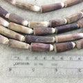 Natural Sea Urchin Spine Tube Beads with 1mm Holes - 16" Strand (Approx. 14 Beads, Depending on Bead Length) - Measuring 24-30mm