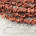 Goldstone (Manmade Glass) Chunky Nugget Shape Beads with 1mm Holes - Sold by 16" Strands (Approx. 75-80 Beads) - Measuring 10-15mm Wide