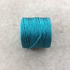 FULL SPOOL - Beadsmith S-Lon 400 Teal Blue/Green Nylon Macrame/Jewelry Cord - Measuring 0.9mm Thick - 35 Yards (105 Feet) - (SL400-TE)