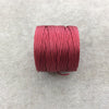 FULL SPOOL - Beadsmith S-Lon 400 Dark Red Nylon Macrame/Jewelry Cord - Measuring 0.9mm Thick - 35 Yards (105 Feet) - (SL400-DRD)