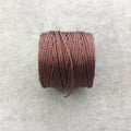 FULL SPOOL - Beadsmith S-Lon 400 Regular Brown Nylon Macrame/Jewelry Cord - Measuring 0.9mm Thick - 35 Yards (105 Feet) - (SL400-BR)