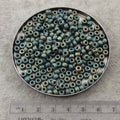 Size 6/0 Matte Finish Metallic Green Iris Genuine Miyuki Glass Seed Beads - Sold by 20 Gram Tubes (Approx. 200 Beads per Tube) - (6-91256)