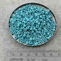 Size 6/0 Matte AB Finish Opaque Turquoise Genuine Miyuki Glass Seed Beads - Sold by 20 Gram Tubes (Approx. 200 Beads per Tube) - (6-9412FR)