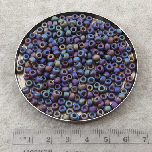 Size 6/0 Matte AB Finish Trans. Brown Genuine Miyuki Glass Seed Beads - Sold by 20 Gram Tubes (Approx. 200 Beads per Tube) - (6-9135FR)